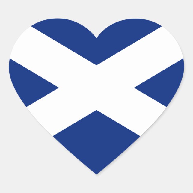 Sticker Cœur Écosse (Devant)