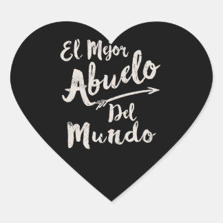 Sticker Cœur El Mejor Abuelo Del Mundo Grandpa Fête des pères