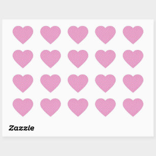 Sticker Cœur Élégant Motif à fleurs rose et blanc