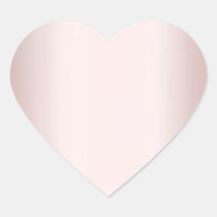 Sticker Cœur Élégant Rose Gold Ajoutez Votre Texte Modèle Vierg