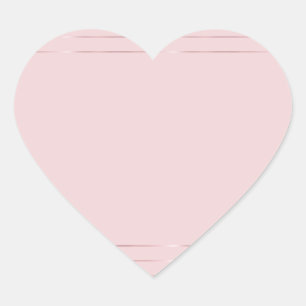 Sticker Cœur Élégant Rose Gold Blank Modèle moderne tendance