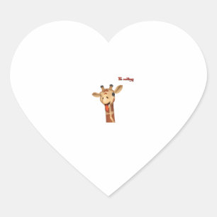 Sticker Cœur émoticônes langue en train de sortir le visage de 