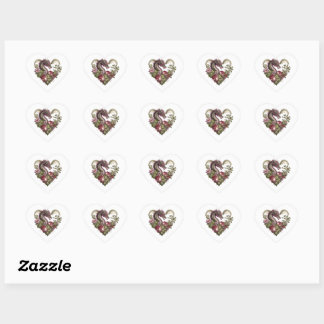 Sticker Cœur Enveloppe Dragon Heart Valentine