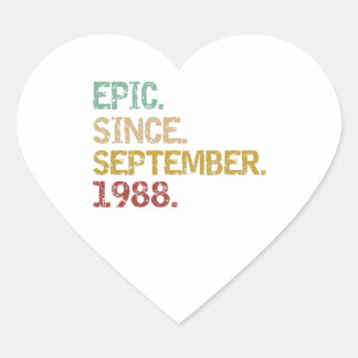 Sticker Cœur Epic depuis septembre 1988