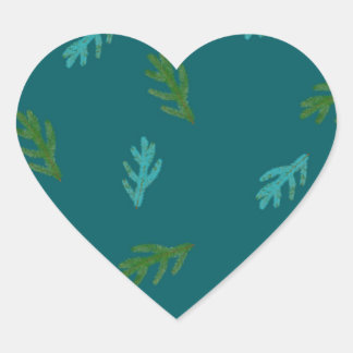 Sticker Cœur Épinette - Parfum vert de la forêt