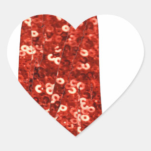 Sticker Cœur épingle vintage rouge