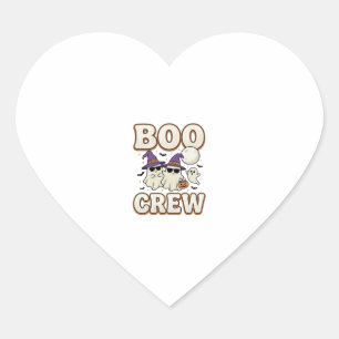 Sticker Cœur Équipage fantôme Halloween Vintage Vector Design_1