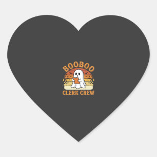 Sticker Cœur Équipe de commis Booboo Création de fantôme Hallow