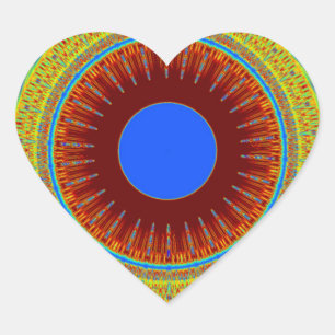 Sticker Cœur Ethnic Avoir une belle journée et une meilleure nu