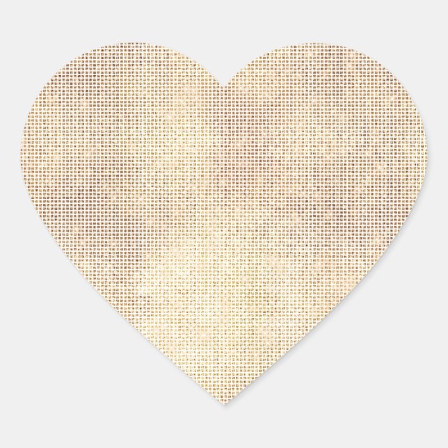 Sticker Cœur Étincelle en or blanc glam (Devant)