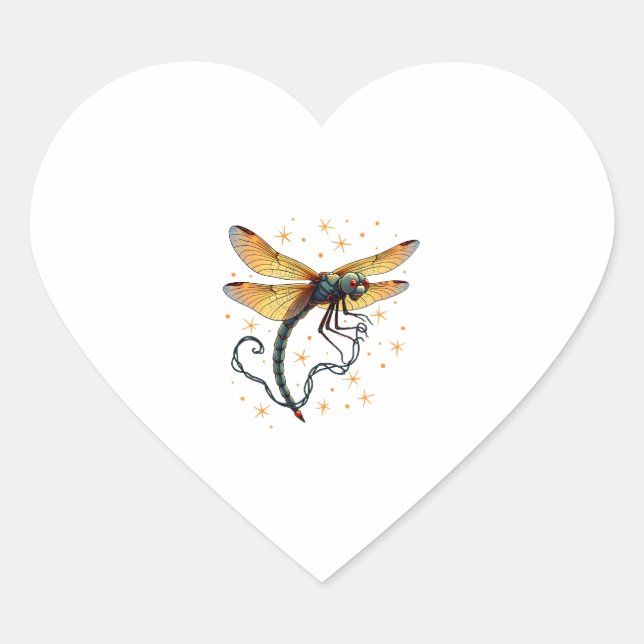 Sticker Cœur Feux de Noël (Devant)