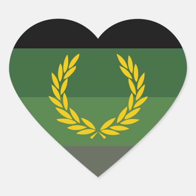 STICKER CŒUR FIERTÉ DE L'UNIFORME MILITAIRE (Devant)