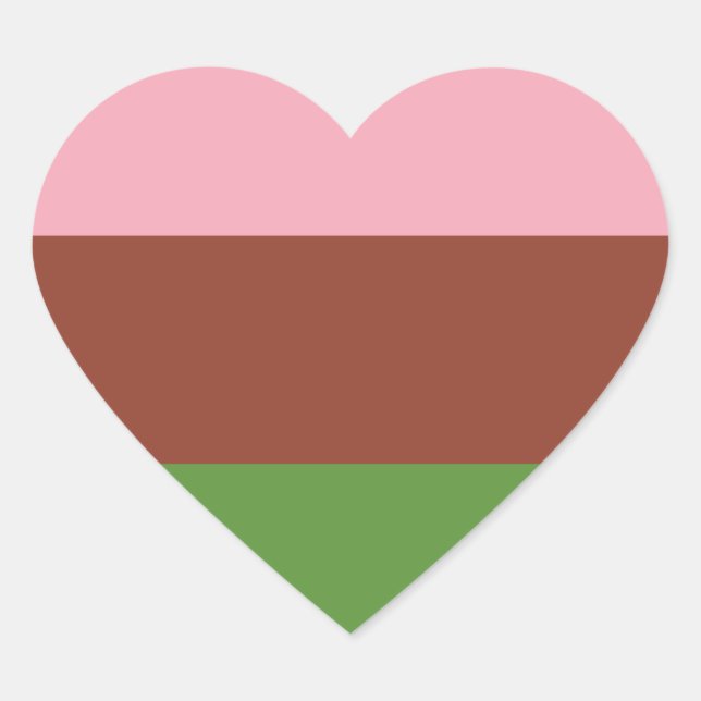Sticker Cœur Fierté gynosexuelle (Devant)
