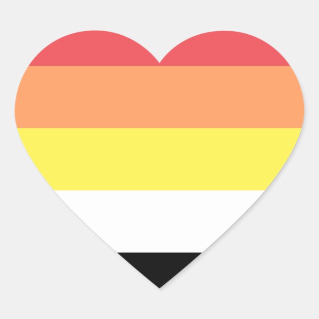 Sticker Cœur Fierté Lithsexuelle (Devant)