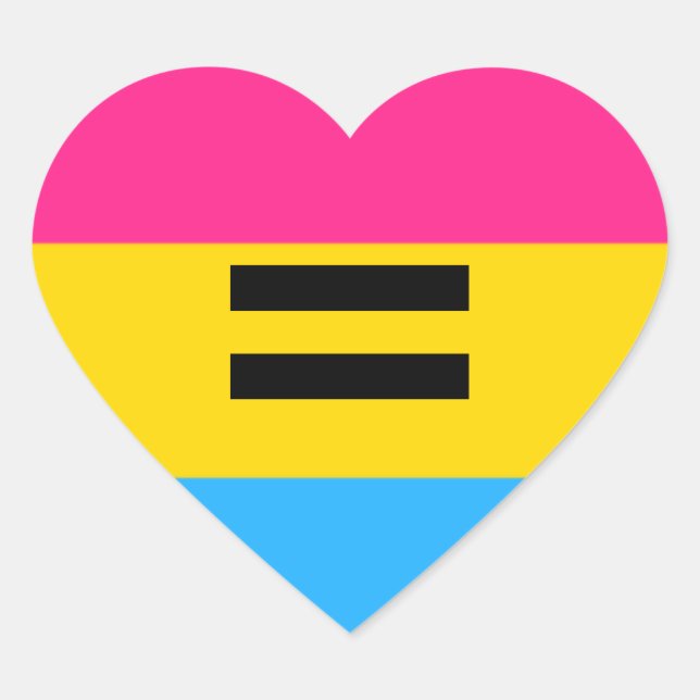 Sticker Cœur Fierté transexuelle (Devant)
