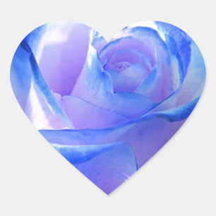Sticker Cœur fleurs vignes pétale rose fleurs fleur bleu amour