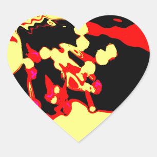 Sticker Cœur floraison des pommiers