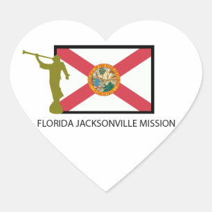 STICKER CŒUR FLORIDA JACKSONVILLE MISSION LDS CTR