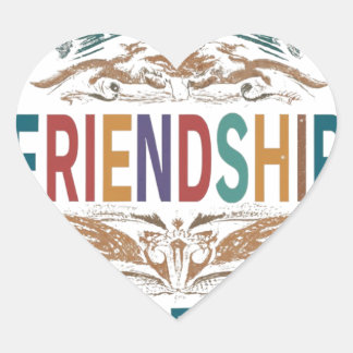 Sticker Cœur Friends forever