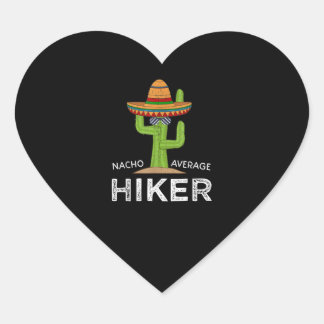 Sticker Cœur Fun Hiking Lover Hummor Venin Funny Meme Saying
