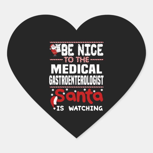 Sticker Cœur Gastroentérologue Médicale (Devant)