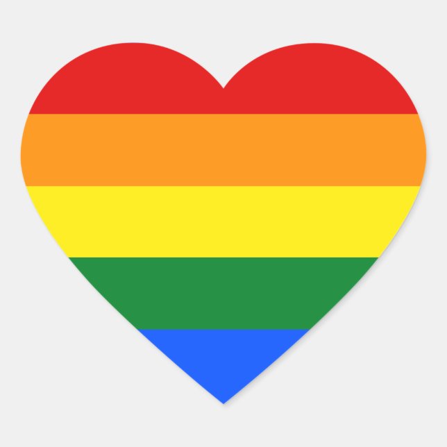 Sticker Cœur Gay (Devant)