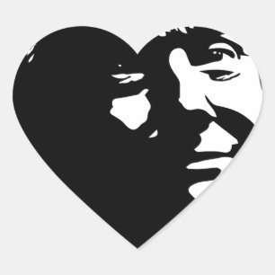 Sticker Cœur Gazouillement d'image de silhouette du Président