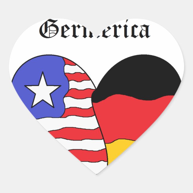 Sticker Cœur Germerica (Devant)