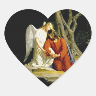Sticker Cœur Gethsémani par Carl Heinrich Bloch 1805