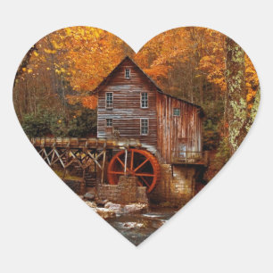 Sticker Cœur Glade Creek Grist Mill