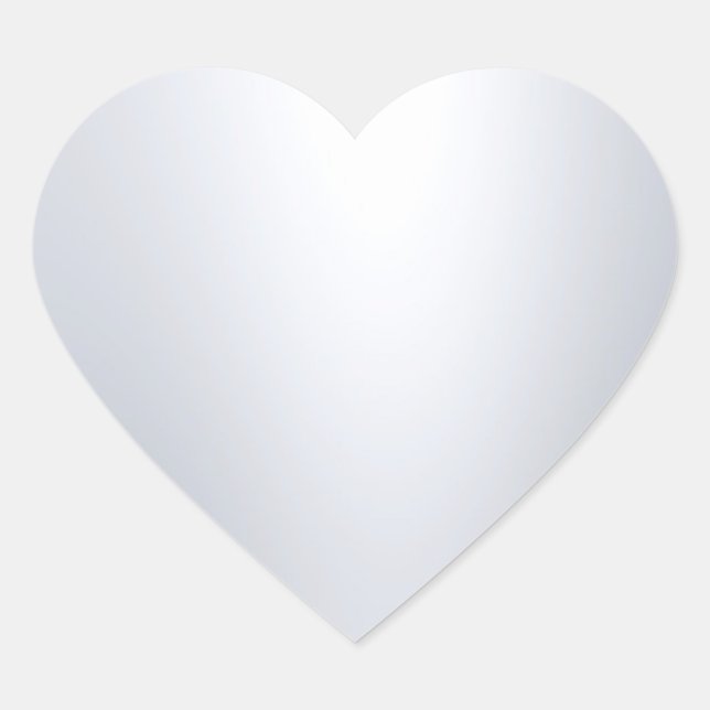Sticker Cœur Glamour moderne Argent Look Blair Chic Modèle (Devant)