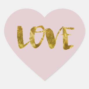 Sticker Cœur Gold Bling