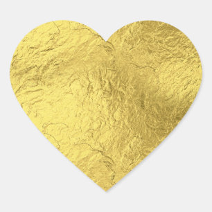 Sticker Cœur Gold Foil Heart