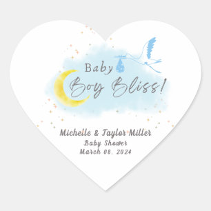 Sticker Cœur Gold Starlit Baby Boy Bliss Stores Livraison spéci