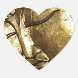 Sticker Cœur Golden Bouddha Blessing Inspirational Love