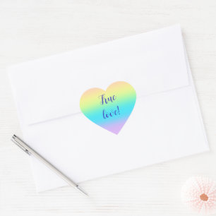 Sticker Cœur Gradient de Gorgeous Pastel