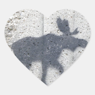 Sticker Cœur Graffiti à crayon Moose