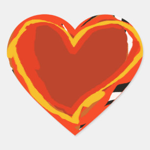 Sticker Cœur grand amour rouge, coeur