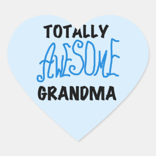 Sticker Cœur Grand-mère absolument géniale - Chemises et cadeau