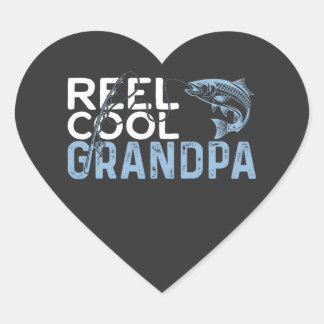 Sticker Cœur Grand-père Cool Reel