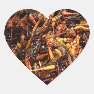 Sticker Cœur Grasshopper frit (Takkataen Thot) Alimentation asi