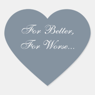 Sticker Cœur Gris Invitation personnalisé