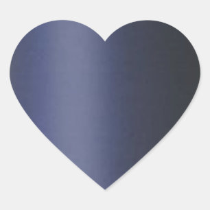 Sticker Cœur Gris pâle BLEU gris foncé