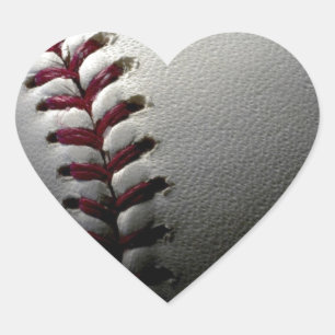 Sticker Cœur Gros plan de base-ball