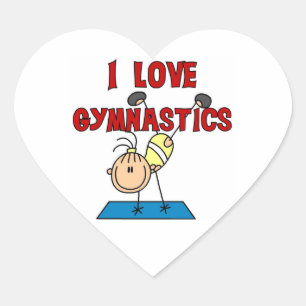 Sticker Cœur Gymnastique d'amour de la fille I