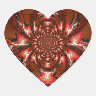 Sticker Cœur Hakuna Matata Halloween Masque Kaleidoscope Abstra