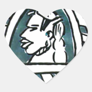 Sticker Cœur Hakuna Matata Style Triangle Bleu.png