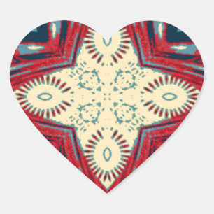 Sticker Cœur Hakuna Matata Texte Hope Art Abstrait Design d'imp