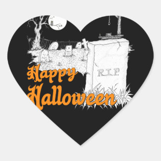 Sticker Cœur Halloween