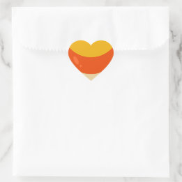 Sticker Cœur Halloween Candy Corn